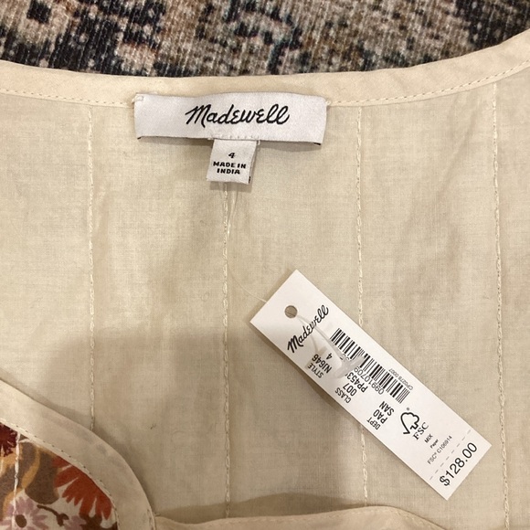 NWT Madewell vintage tied vest - Picture 4 of 6